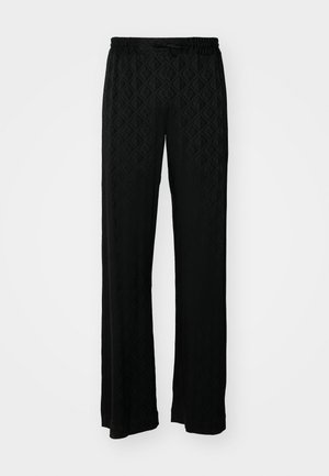 MOON SUN DRAWSTRING TROUSERS UNISEX - Trousers - black