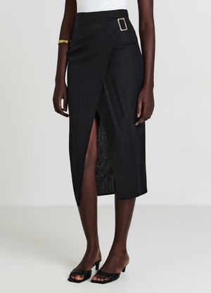 PORTAFOGLIO CON FIBBIA - Gonna lunga - ultrablack