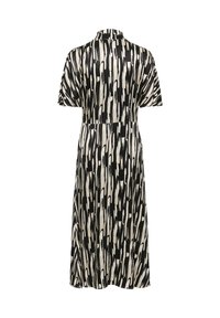 Soaked in Luxury Shirt dress - black stroke print