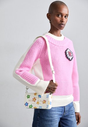 MARC JACOBS THE MINI BAG - Bandolera - white/multi