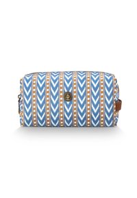 Pip Studio COCO MEDIUM SAMBA STRIPE - Wash bag - blue