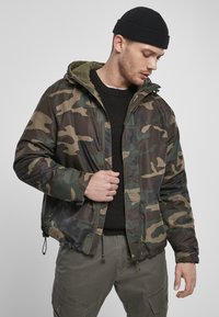 Brandit - BREAKER FRONTZIP - Lehká bunda - woodland Miniatura obrázku 1