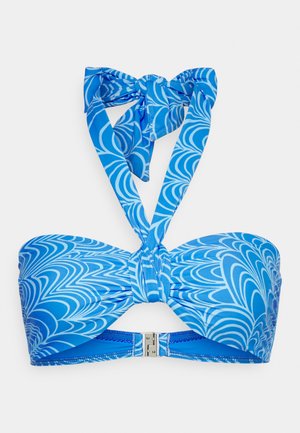 Seafolly SEYCHELLES SASH TIE BANDEAU - Bikinitop - azure