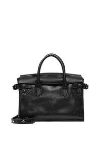 GLORIA SATCHEL GERÄUMIGE AUS GLÄNZENDEM - Handtasche - schwarz