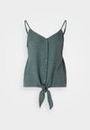 VMMELONY BUTTON CAMI - Felső - balsam green