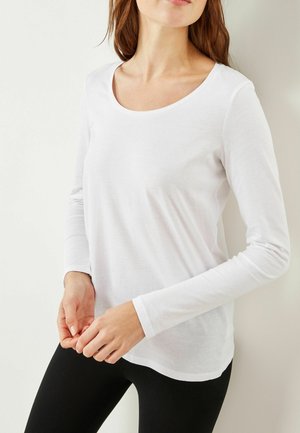 Next LONG SLEEVE STANDARD - Långärmad tröja - white