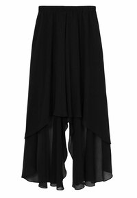 Reiss PETITE FIT - LUCIE OVERLAY HIGH LOW  - Stoffhose - black