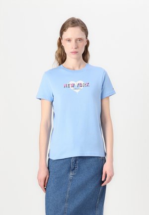 Tommy Jeans NYC  - Print T-shirt - sugarplum blue