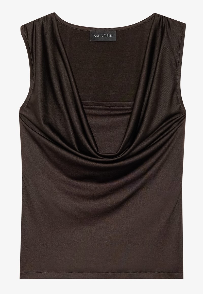 Anna Field Top donkerbruin Anna Field Top donkerbruin