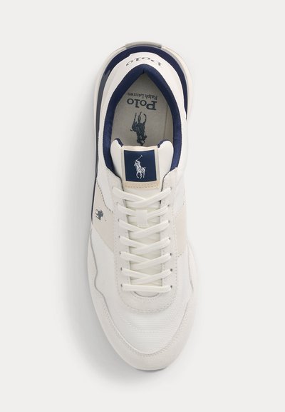 Polo Ralph Lauren TRAIN 89 SUEDE-PANELED SNEAKER UNISEX - Sapatilhas - deckwash white/newport navy