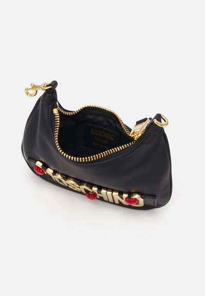 MOSCHINO HEART LOGO - Käekott - fantasia nero