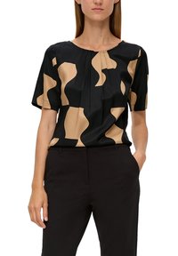 s.Oliver BLACK LABEL T-Shirt print - schwarz