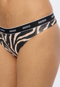 HUGO TRIPLET THONG DESIGN 3 PACK - Τάνγκα - black/multi-coloured