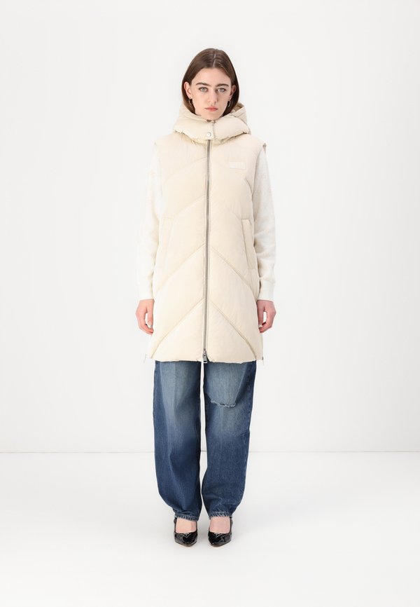 NEW NOEMI PUFFER  - Waistcoat - pearl oyster
