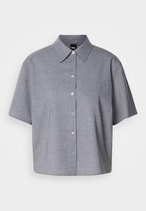 BOSS BULERA - Button-down blouse - dark grey