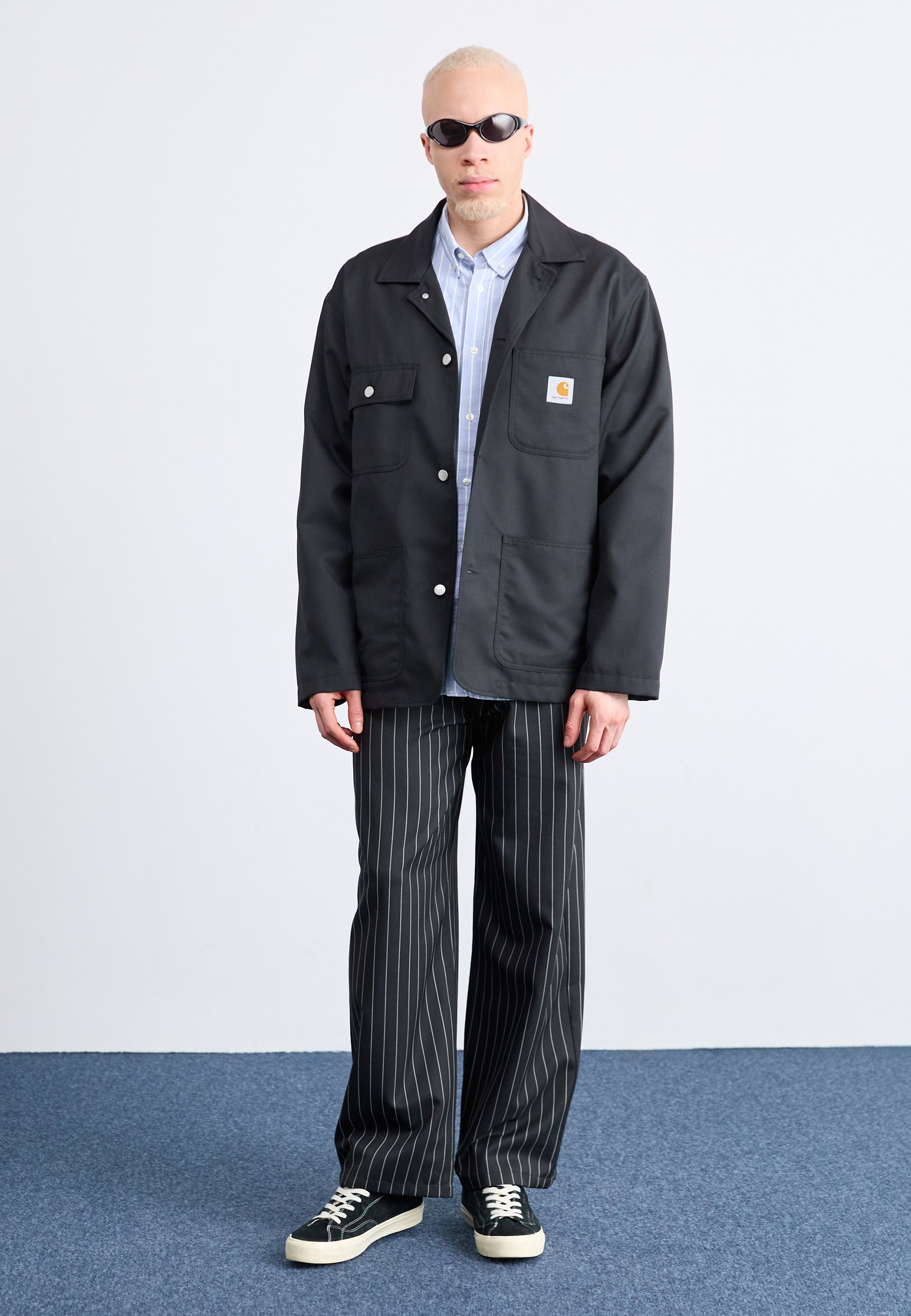 carhartt WIP カーハート　 SEATON BLAZER Lサイズ Carhartt WIP Seaton Blazer, Seaton Stripe, Black / Wax