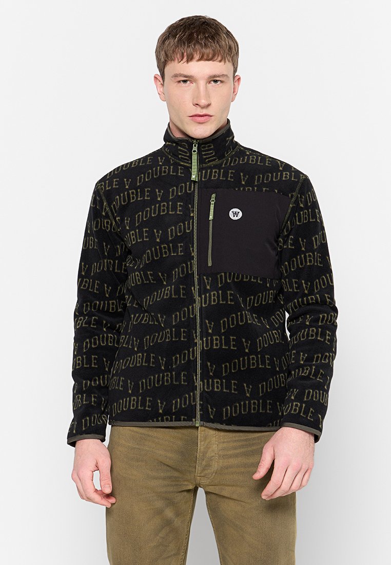 DOUBLE A BY W.W. Fleecejas zwart