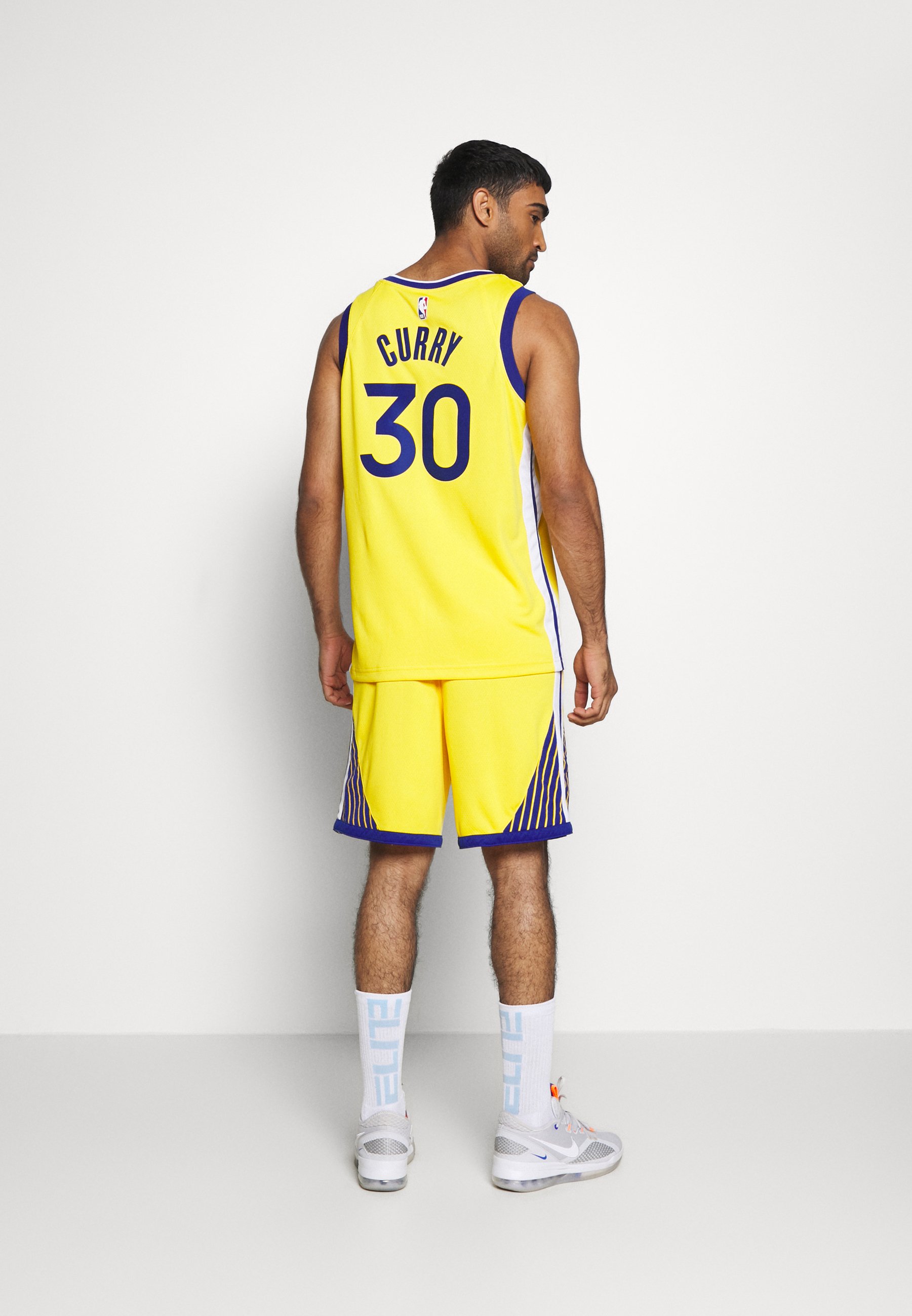 Camiseta Golden State Warriors Stephen Curry 30 2018-19 Nike City Edition  Navy Swingman - Hombre