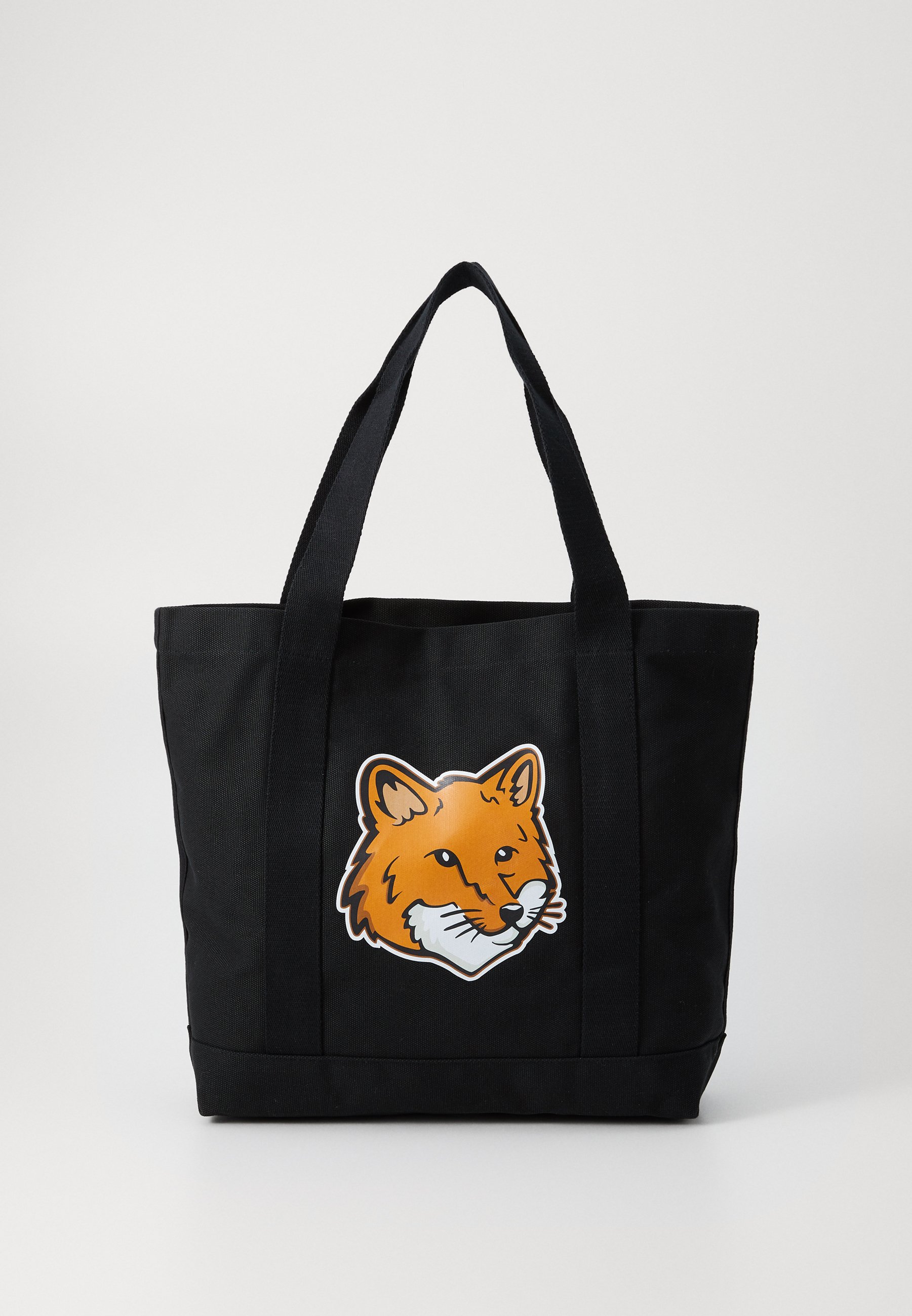MAISON KITSUNE● Unisex Fox Head Large Tote - Slate Grey FOX HEAD XL TOTE | Maison Kitsuné