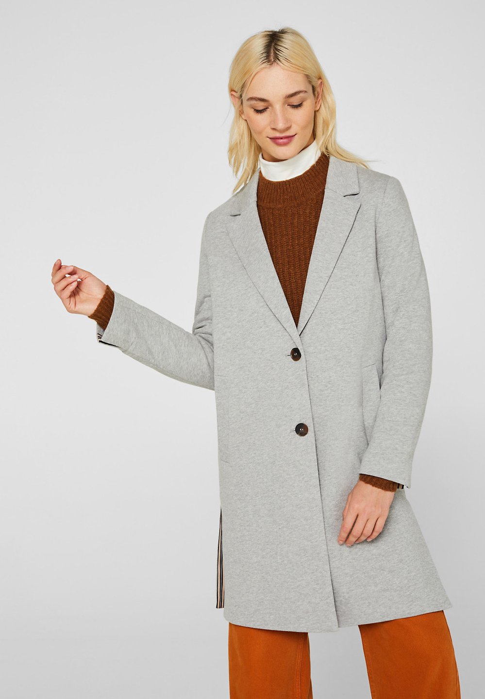 Esprit Kåpe frakk light grey Zalando.no Esprit Kåpe frakk light grey Zalando.no
