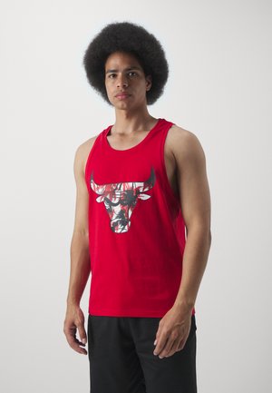 NBA CHICAGO BULLS PALM TREE INFILL TANK - Squadra - red/white