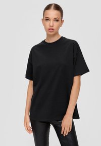 QS MIT RÜCKENPRINT - T-shirt print - schwarz
