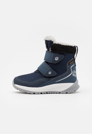 POLAR WOLF TEXAPORE MID VC UNISEX - Stivali da neve - dark blue/offwhite