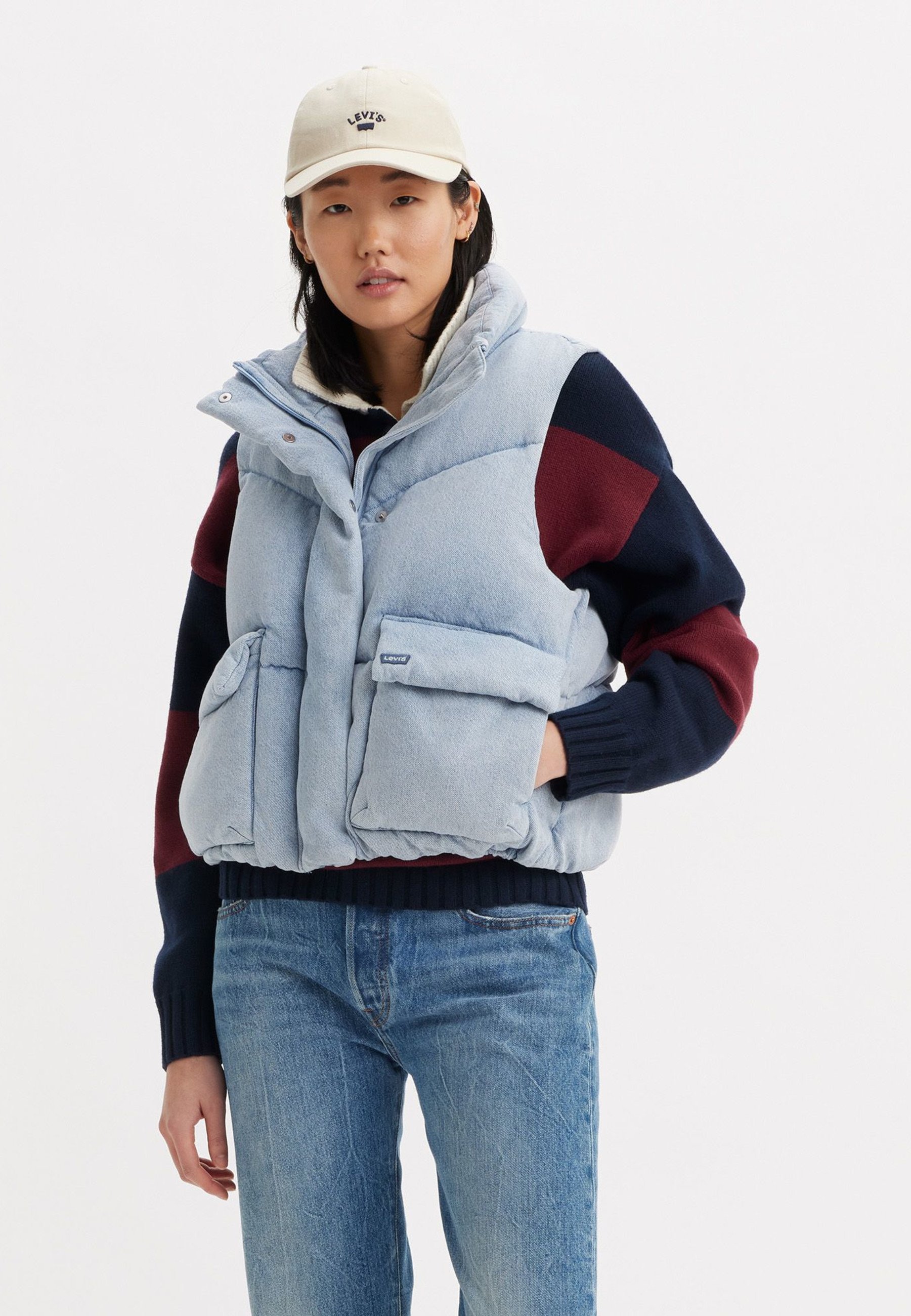 【リーバイスアウトレット】リーバイス / LEVI'S(R)WESTERN BUBBLE VEST CELEBRATE THE MOMENT Western Bubble Puffer Vest - Black | Levi's® US