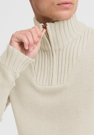 SDPETRO - Stickad tröja - oyster grey