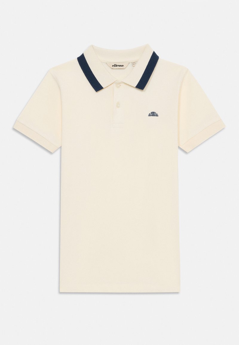 Krémová polo tričko s námorníckym golierom, krátkymi rukávmi a trojmiestnym zapínaním. Obsahuje malé logo na ľavej hrudi. Materiál je bavlna.