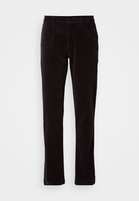 PLEATED - Calças - black