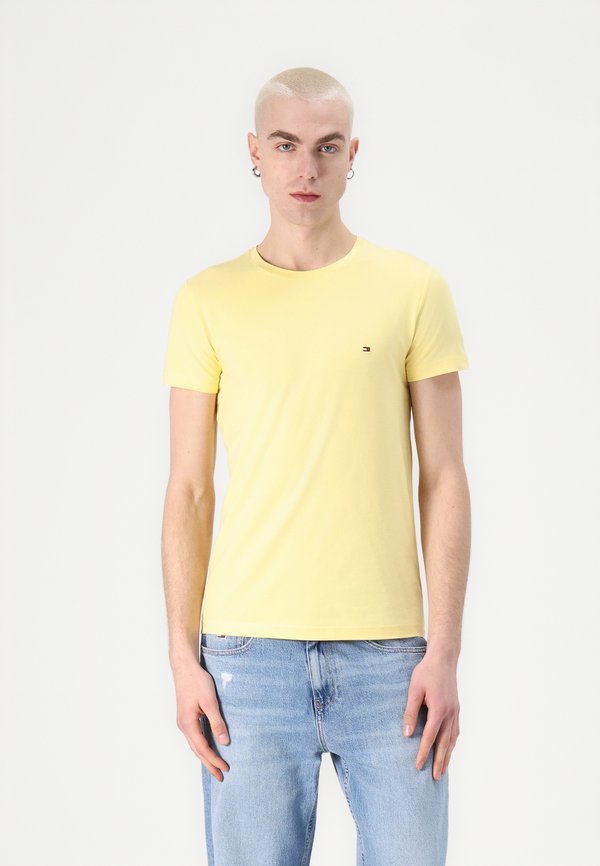 STRETCH SLIM FIT TEE - Basic T-shirt - citronella