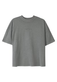 BRACY HEAVY OVERSIZED TEE - T-Shirt basic - vintage grey/black gum