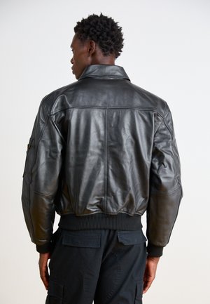 Leather jacket - black