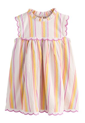 Next, REGULAR FIT - SLEEVELESS SCALLOP DETAIL SUMMER DRESS . - Hverdagskjole - rainbow stripe