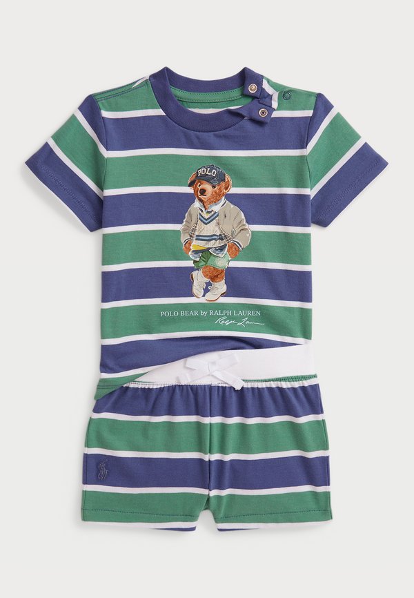POLO BEAR COTTON JERSEY TEE & SHORT SET - Print T-shirt