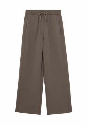 LANEY WIDE - INTERLOCK DRAWSTRING JOGGERS  - Jogginghose - taupe brown