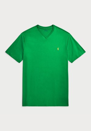 JERSEY V-NECK T-SHIRT - Basic T-shirt - golf green