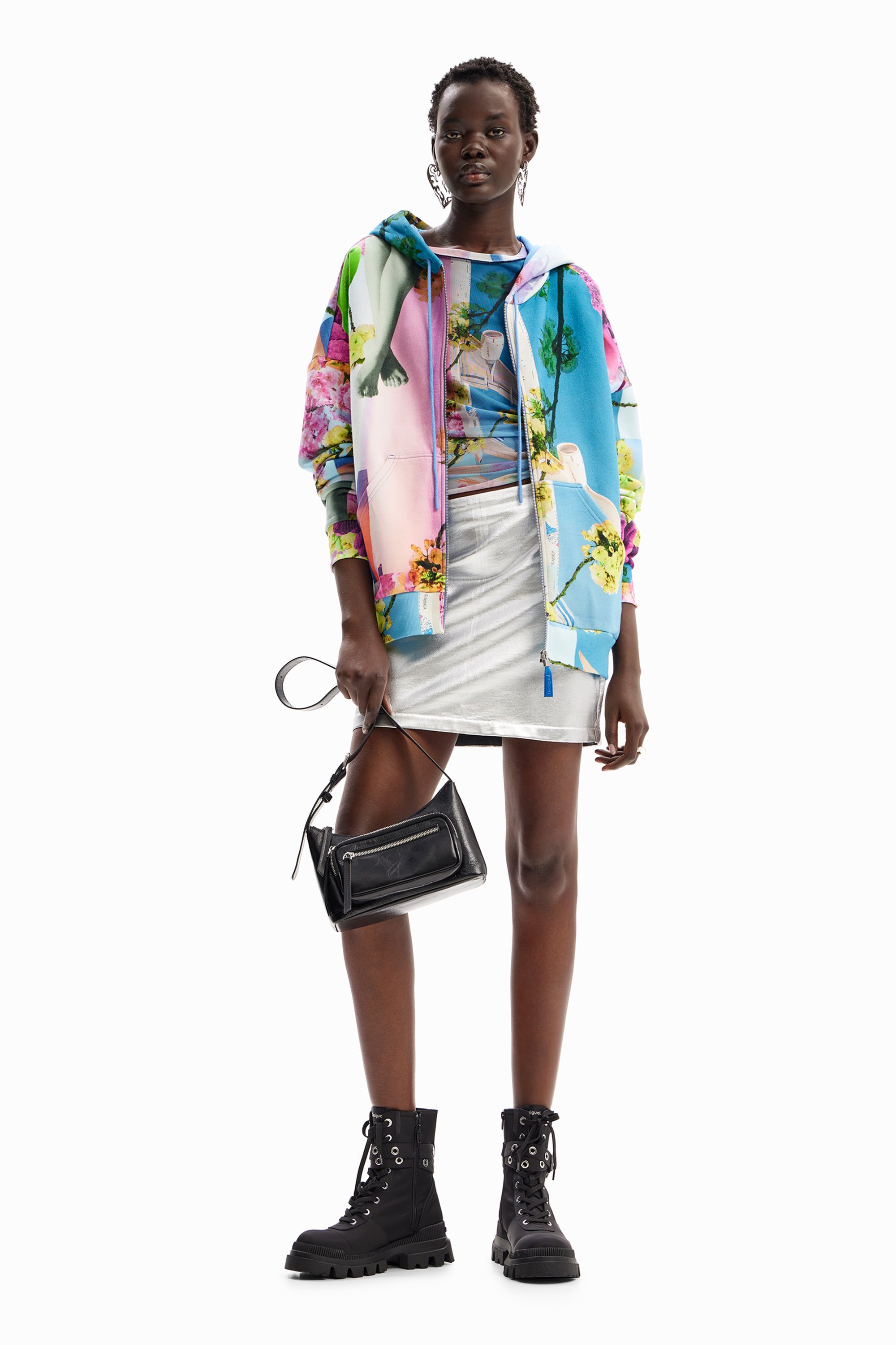 Desigual AIRPLANE LACROIX - Zip-up sweatshirt - tutti fruti