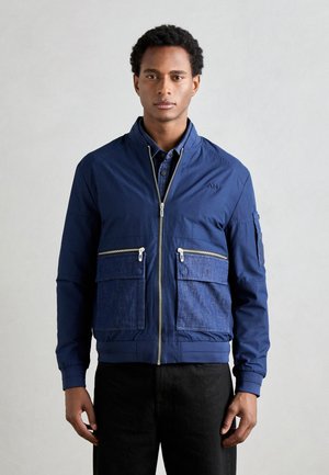 REGULAR FIT WITH LOGO - Bombejakke - blue navy