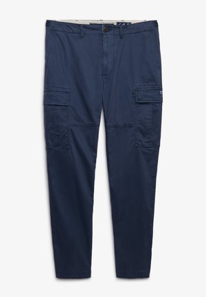 Superdry & Co, SUPERDRY REGULAR TAPERED CARGO PANTS.. - Cargobukser - french navy