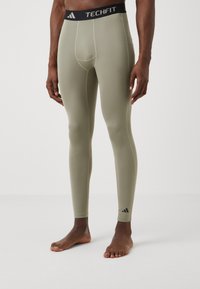 adidas Performance TECHFIT COMPRESSION LONG - Leggings - silver pebble