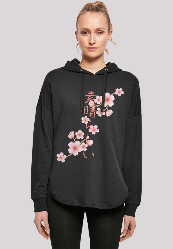 KIRSCHBLÜTEN ASIEN - Kapuzenpullover - schwarz
