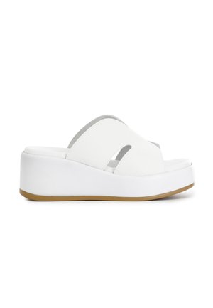 CAFèNOIR Pantofle na podpatku - white