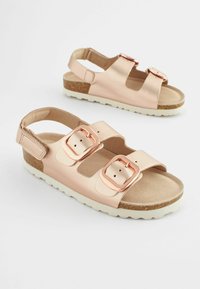 Next Páskové sandály  - rose gold leather