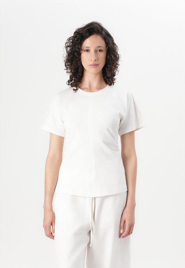 ONLMARIE LIFE RUCHING - Basic T-shirt - cloud dancer