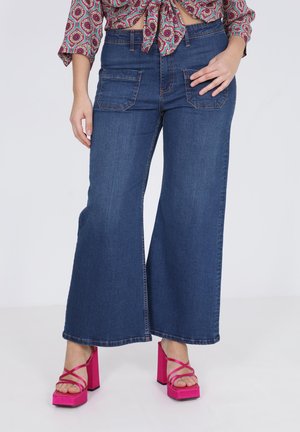 Jean Marc Philippe STONE DE STYLE ÉVASÉ - Flared Jeans - bleu stone