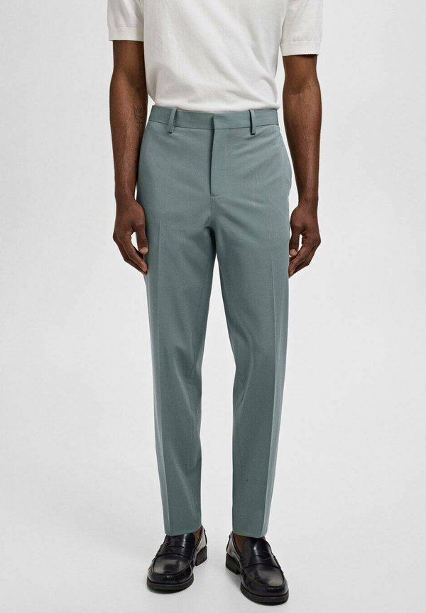 SUPER SLIM FIT- STRETCH - Suit trousers - wassergrün