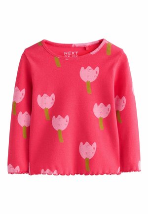 REGULAR FIT - LONG SLEEVE - Langarmshirt - pink red flower