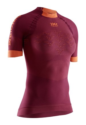 X Bionic THE TRICK 4 0 RUNNING - T-shirt imprimé - namib red kurkuma orange